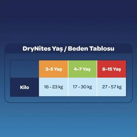 Huggies Drynites Kız 8-15 Yaş 27-57 kg 9 Adet Gece Külot Bezi