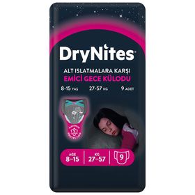 Huggies Drynites Kız 8-15 Yaş 27-57 kg Emici Gece Külodu