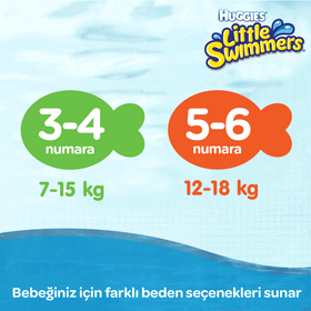 Huggies Little Swimmers 3-4 Beden Mayo Bebek Bezi