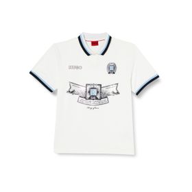 Hugo Davison Beyaz 100 Erkek T-shirt