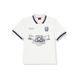 Hugo Davison Beyaz 100 Erkek T-shirt