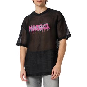 Hugo Dstaros Siyah 1 Erkek T-shirt