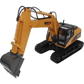 Huina 1550 1:14 RC Model Ekskavatör Paletli Metal Kepçe Uzaktan Kumandalı Çok Fonksiyonlu İş Makinası