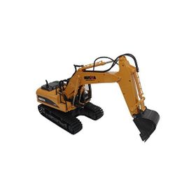 Huina 1550 1:14 RC Model Ekskavatör Paletli Metal Kepçe Uzaktan Kumandalı Çok Fonksiyonlu İş Makinası