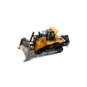 Huına 1569 1/16 2.4 GHZ Sesli Işıklı 2022 9 Kanal RC Metal Kepçe Kazıcı Uzaktan Kumandalı Buldozer Paletli İş Makinası