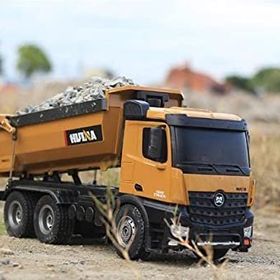 Huına 1573 1/14 Uzaktan Kumandalı Yüksek Kalite RC Model Damperli Kamyon