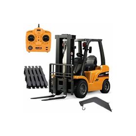Huına 1577 1/10 RC Model Forklift Uzaktan Kumandalı Metal İş Makinesi