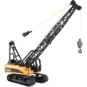 Huına 2.4G Full Fonksiyon Sesli ve Işıklı 1572 1-14 15 Kanal Yüksek Kalite RC Model Ekskavatör Paletli Vinç Uzaktan Kumandalı Metal İş Makinası