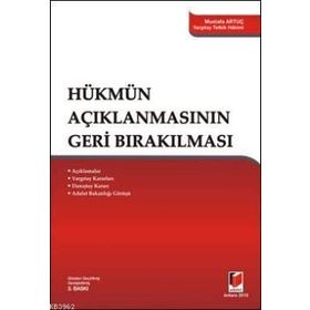 Hükmün Açıklanmasının Geri Bırakılması - Akif Yıldırım