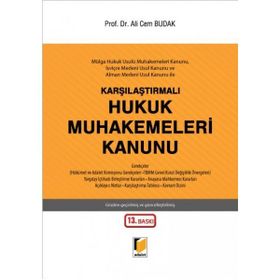 HUKUK MUHAKEMELERI KANUNU - ALI CEM BUDAK