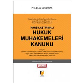 HUKUK MUHAKEMELERI KANUNU - ALI CEM BUDAK