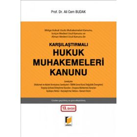 HUKUK MUHAKEMELERI KANUNU - ALI CEM BUDAK