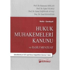 HUKUK MUHAKEMELERI KANUNU VE İLGİLİ MEVZUAT - KOLEKTIF