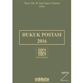 Hukuk Postası 2016 - H. Ercüment Erdem