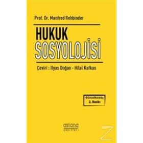Hukuk Sosyolojisi - Manfred Rehbinder
