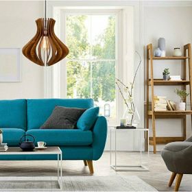 Hüma Modern Ahşap Mdf 3D Lazer Kesim Rustik Salon Avize