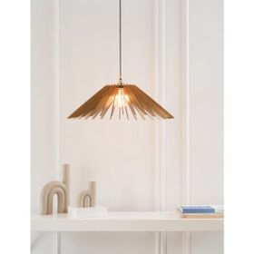 Hüma Modern Ahşap Mdf 3D Lazer Kesim Rustik Salon Avize