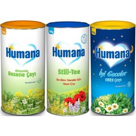 Humana Kimyonlu Rezene + Still Tee + İyi Geceler 3x200 gr Anne Bebek Çayı