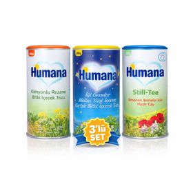 Humana Kimyonlu Rezene + Still Tee + İyi Geceler 3x200 gr Anne Bebek Çayı