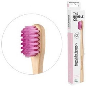 Humble Brush Lila Ekolojik Bambu Hassas Yetişkin Diş Fırçası