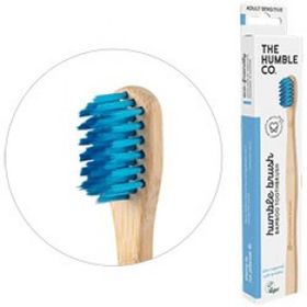 Humble Brush Mavi Ekolojik Bambu Hassas Yetişkin Diş Fırçası
