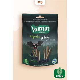 Humm 55 gr Organic Organik Vegan Zeytinli Grissini