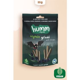 Humm 55 gr Organic Organik Vegan Zeytinli Grissini