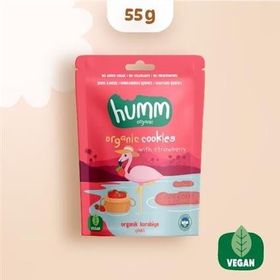 Humm 55 gr Organik Çilekli Kurabiye