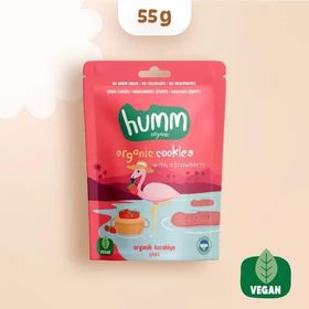 Humm 55 gr Organik Çilekli Kurabiye