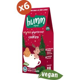 Humm 6X55 Organik Zencefilli ve Tarçınlı Vegan Kurabiye