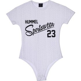Hummel 910402-9001 Beyaz Flana Atlet Kadın Body