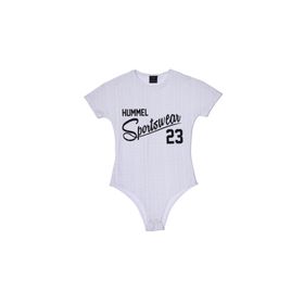 Hummel 910402-9001 Beyaz Flana Atlet Kadın Body