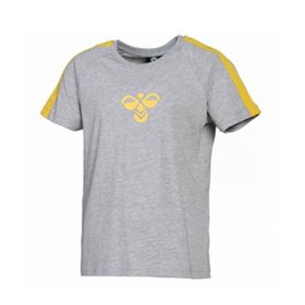 Hummel 911344-2006 Gri Pocatello Kısa Kollu Erkek Çocuk T-shirt