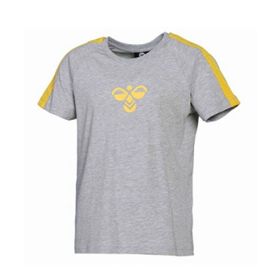 Hummel 911344-2006 Gri Pocatello Kısa Kollu Erkek Çocuk T-shirt