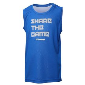 Hummel 911496-2104 Bisiklet Yaka Regular Fit Düz Mavi Erkek Çocuk Atlet