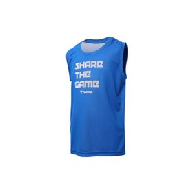 Hummel 911496-2104 Bisiklet Yaka Regular Fit Düz Mavi Erkek Çocuk Atlet