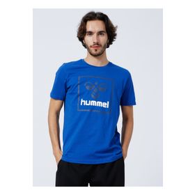 Hummel 911558-7045 Hmlt-Isam Mavi Erkek T-Shirt