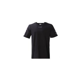 Hummel 911606-2001 Bisiklet Yaka Baskılı Siyah Erkek T-Shirt
