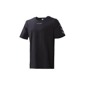 Hummel 911606-2001 Bisiklet Yaka Baskılı Siyah Erkek T-Shirt