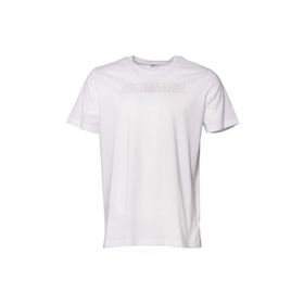 Hummel 911614-9001 Callum Bisiklet Yaka Baskılı Beyaz Erkek T-Shirt