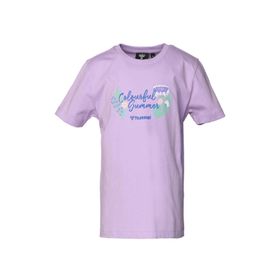 Hummel 911632-2221 Baskılı Mor Kız Çocuk T-Shirt