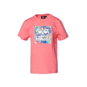 Hummel 911634-2224 Baskılı Pembe Kız Çocuk T-Shirt