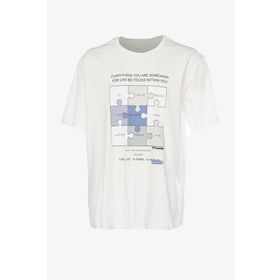 Hummel 911884-9003 Beyaz Erkek T-shirt