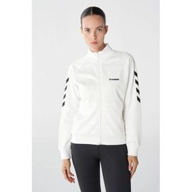 Hummel 921773-9003 Beyaz Dik Yaka Regular Fit Kadın Ceket