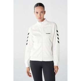 Hummel 921773-9003 Beyaz Dik Yaka Regular Fit Kadın Ceket