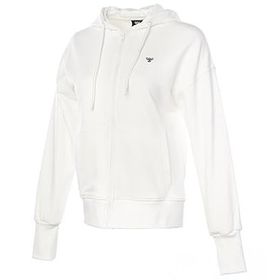 Hummel 921774-9003 Hmlt-IC Icona Zıp Hoodie Beyaz Kadın Günlük Sweatshirts