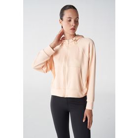 Hummel 921795-2518 Hmllayla Zip Hoodie Pembe Kadın Sweatshirt