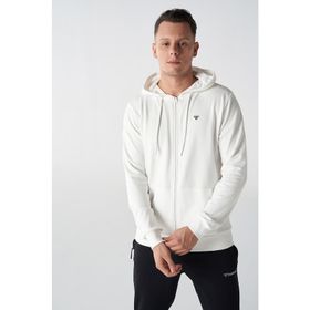 Hummel 921836-9003 Hmlt-IC Icona Zıp Hoodie Beyaz Erkek Günlük Sweatshirts