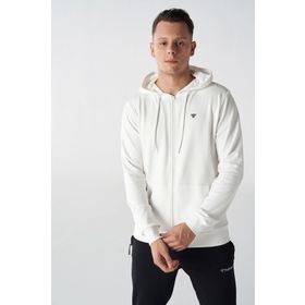 Hummel 921836-9003 Hmlt-IC Icona Zıp Hoodie Beyaz Erkek Günlük Sweatshirts
