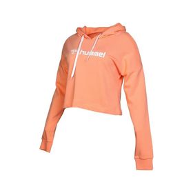 Hummel Gala Kadın Turuncu Kapüşonlu Crop Sweatshirt